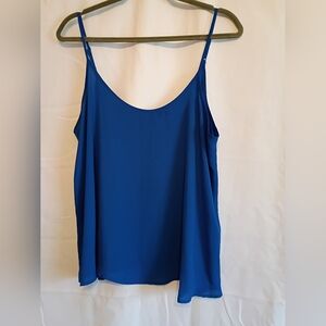 Apt. 9 Vibrant Blue Camisole Top Size XL With Adjustable Straps.